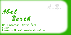 abel merth business card